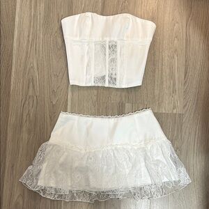 White lace set